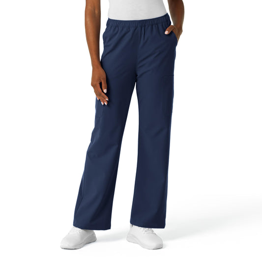 Wink NURTUR Scrubs for Women, Straight Leg Cargo Scrub Pant - Navy, XL