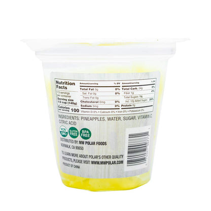 MW Polar Snack Cup, Pineapple Tidbits in Light Syrup, 7 Ounce (Pack of 12)