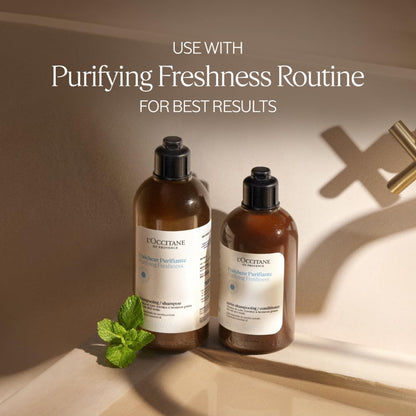 L'OCCITANE Purifying Freshness Shampoo.: Helps Reduce Excess Sebum, For Normal to Oily Hair, Without Silicone, Refill Available