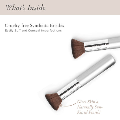 PÜR MINERALS Chisel Brush, Flat Top Makeup Brush, Synthetic, Cruelty-Free Bristles, 1 ct.