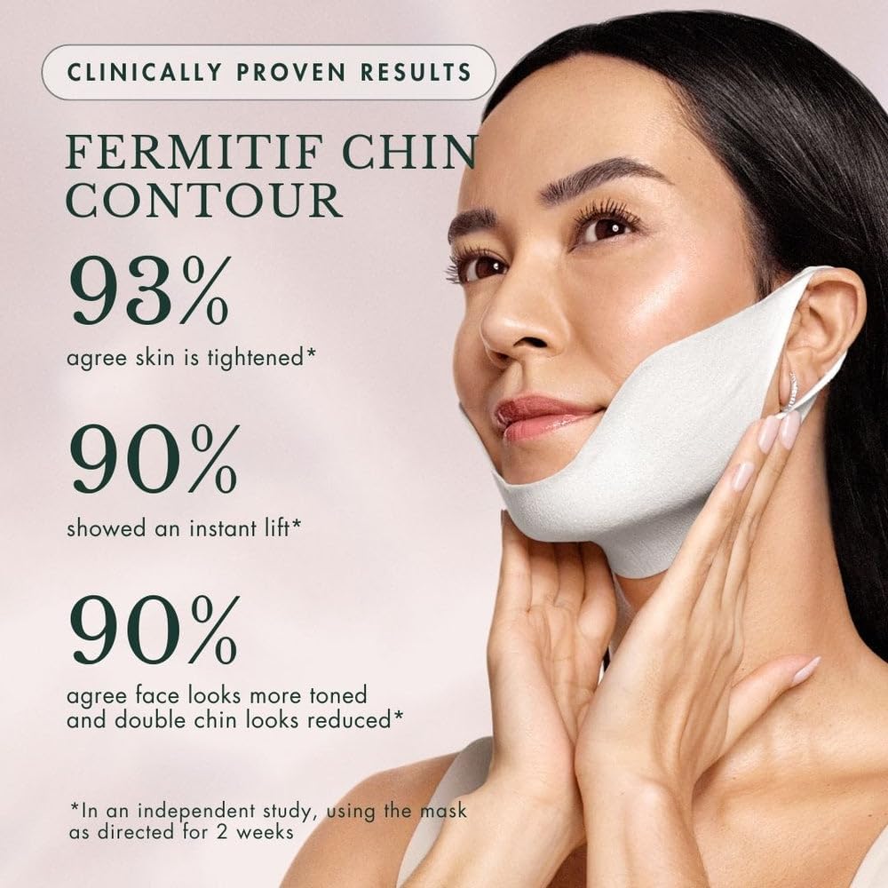 RéVive Neck & Chin Mask - Fermitif Jawline Shaper to Help Sculpt, Tone & Define Neck and Facial Skin - Helps to Improve the Appearance of Fine Lines, Wrinkles & Skin Texture