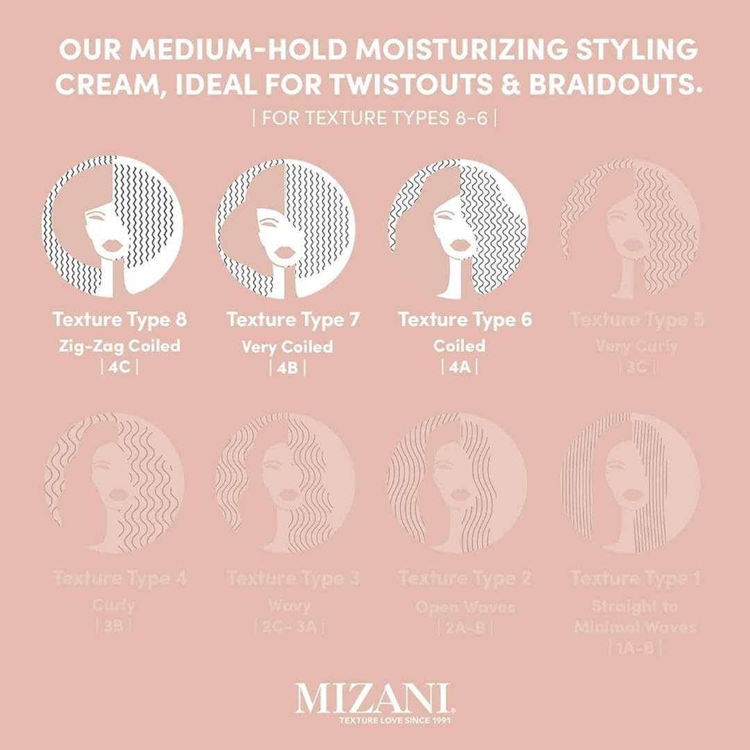 Mizani True Textures Curl Define Pudding - Leave In Styler with Coconut Oil & Olive Oil, Moisturizes Curls, Lightweight, Anti Frizz, Sulfate-Free, Paraben Free