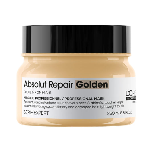 L'Oréal Professionnel Paris Absolut Repair Golden Mask - Repairs Damage & Provides Shine For Fine to Medium, Dry, & Damaged Hair