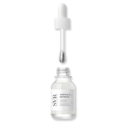 SVR Refresh Concentrate Eye Serum with Hyaluronic Acid, Peptides, and Caffeine. Decongest, Awaken, Tone, and Smooth Puffy Eyes. Targets Dark Circles and Under-eye Bags, 0.5 fl. oz.