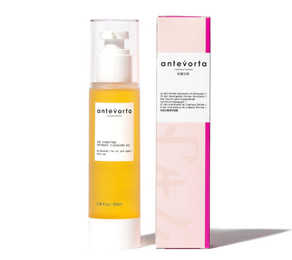 Antevorta Intimate Cleansing Gel & Flushable Wipes Set - Gentle pH-Balanced Feminine Wash + Individually Wrapped Flushable Wipes - Daily Freshness & Comfort for Sensitive Skin - Travel Friendly