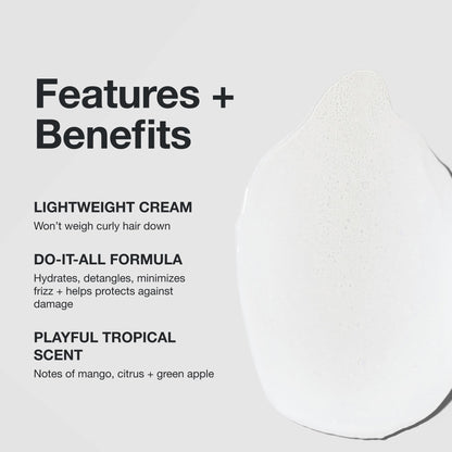 Paul Mitchell Full Circle Leave-In Cream, Frizz Control, Lightweight Hydration, For Curly + Wavy Hair