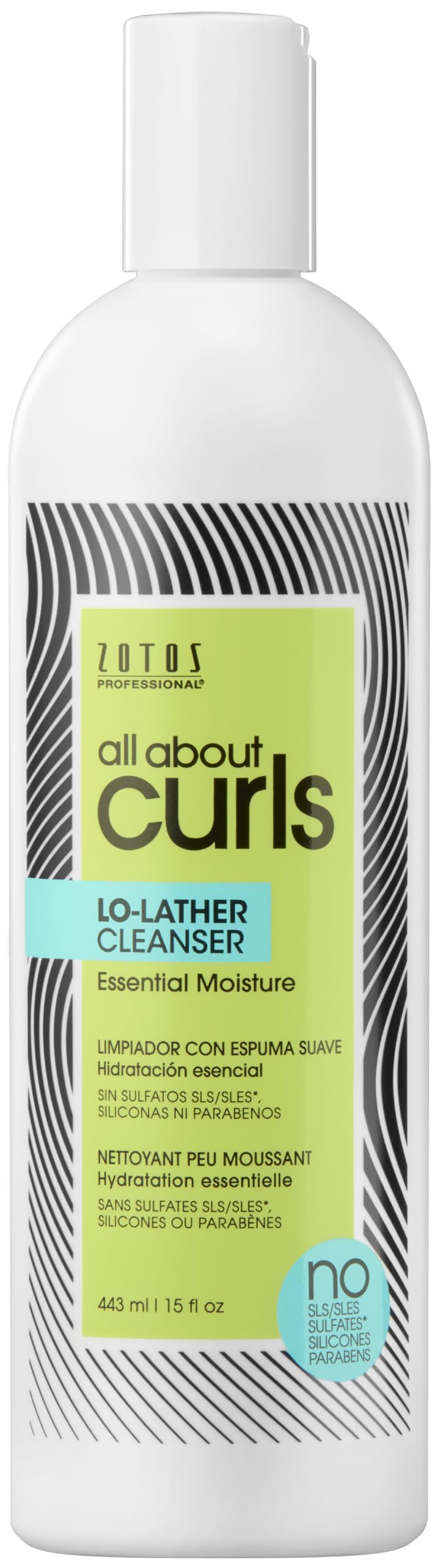 ALL ABOUT CURLS Lo-Lather Cleanser Shampoo | For Curly Hair | Essential Moisture | Gentle Cleansing | Slightly Sudsy | Cruelty Free | Sulfate & Paraben Free