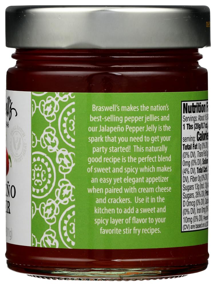 Braswell Jelly Jalapeno Pepper, 11 oz