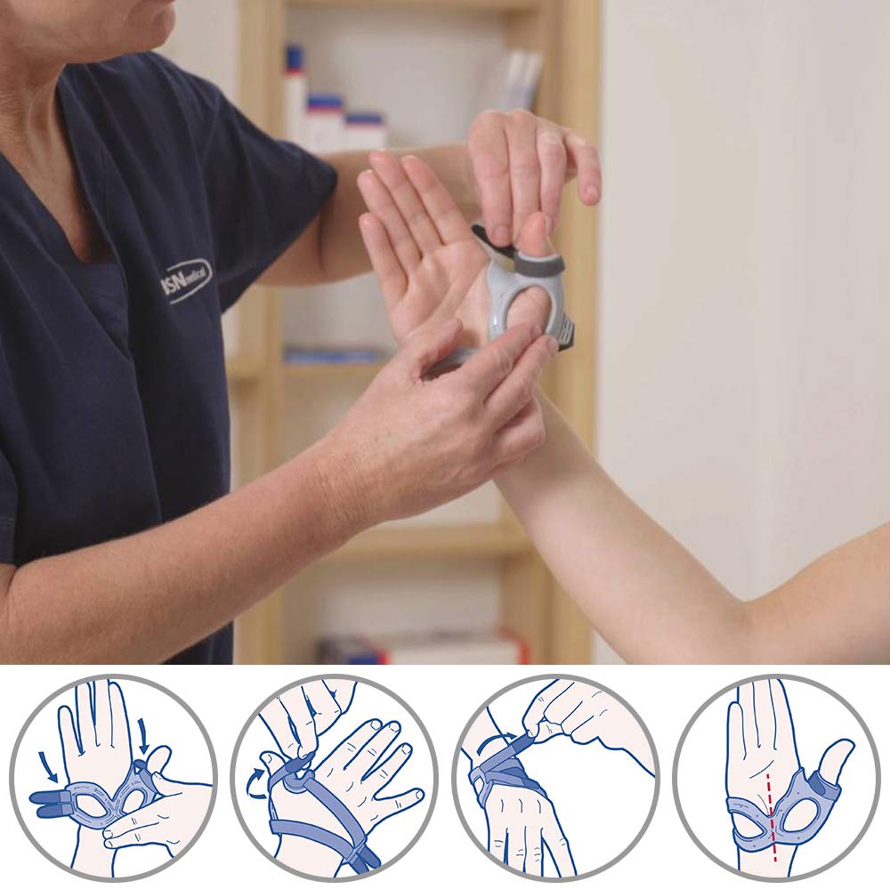 Actimove Professional Line Rhizo Forte Thumb Brace, Right, Gray, Small