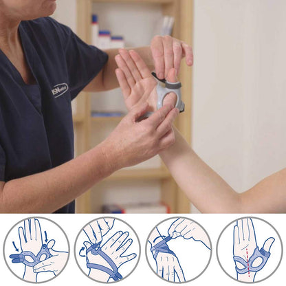 Actimove Professional Line Rhizo Forte Thumb Brace, Right, Gray, Small