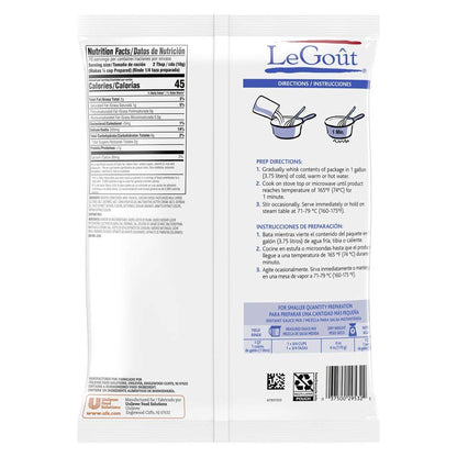 LeGout Cheddar Cheese Instant Sauce Mix Made with Real Cheddar Cheese, Colors from Natural Sources, No added MSG, 0g Trans Fat, 25.4 oz, Pack of 8
