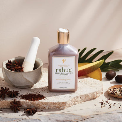 Rahua Scalp Exfoliating Shampoo Refill, Vegan, Gently Cleanses Scalp & Removes Buildup, Botanical Formula w/Star Anise, Organic Mango & Passion Fruit, Cruelty Free, Paraben & Sulfate Free, 9.3 Fl Oz