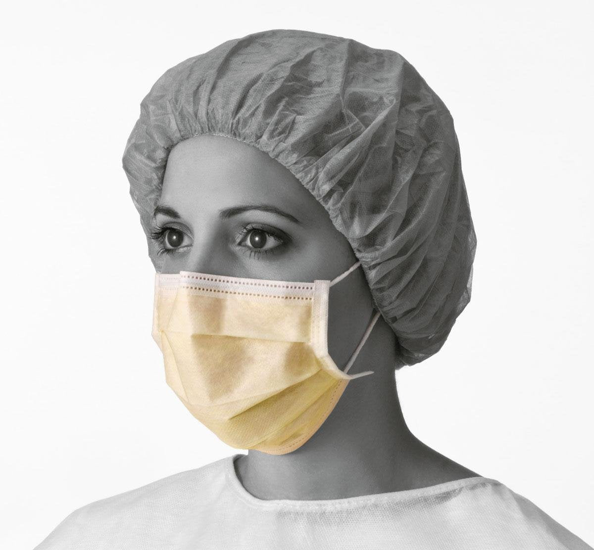 Medline Industries NON27120 Isolation Mask with Ear Loops, Cellulose (Pack of 300)