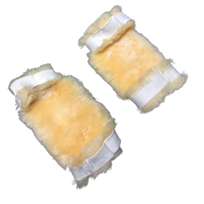 PCP Sheepskin Pressure Relief Sores Elbow Protectors, White
