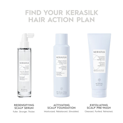 KERASILK Redensifying Shampoo |Leaves Hair Feeling Fuller & Thicker | Plumps Hair at Root for Denser Looking Strands | For Thinning, Weak Hair | 750ml