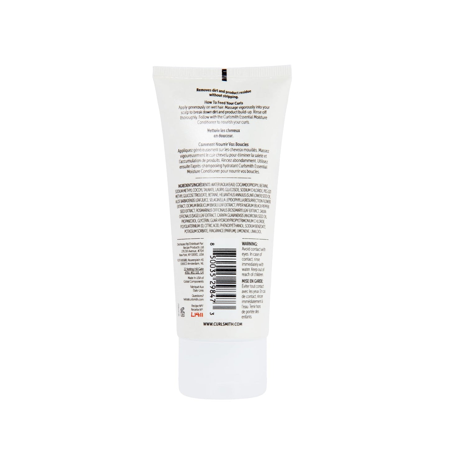 CURLSMITH Curl Quenching Conditioning Wash - Co-Wash Cleanser, Gently Moisturizes, Sulphate-Free Co-Wash, For All Curl Types, Vegan & Cruelty Free