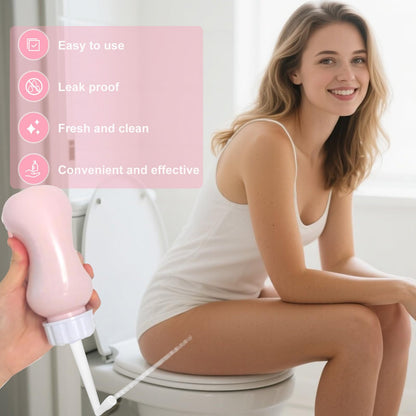 Peri Bottle for Postpartum Care, Upside Down Perineal Bottle for New Mom Postpartum Essential, Feminine Hygiene Care, 10 Oz Portable Bidet with Storage Bag for Postpartum Recovery