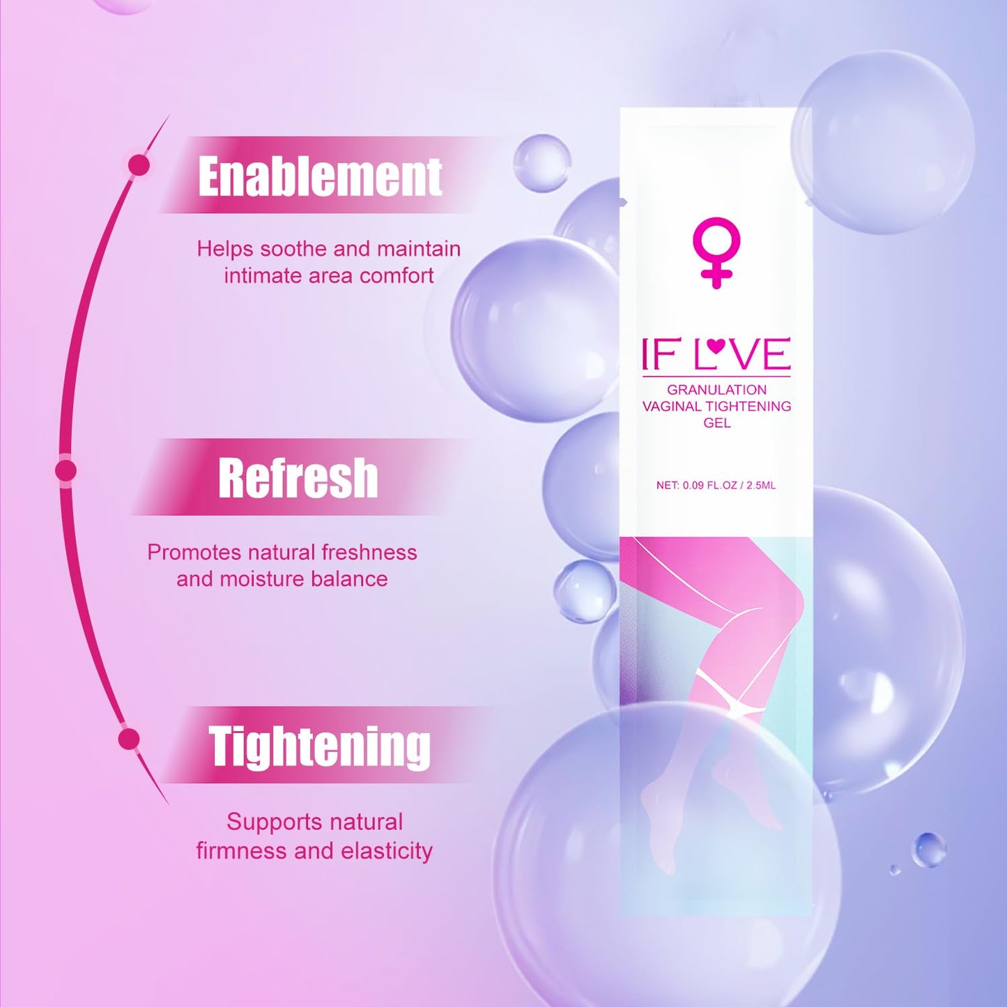 Intimate Moisturizing Gel for Women – pH Balanced, Long-Lasting Moisture, Smooth Comfort, Gentle Daily & Intimate Use, Portable Packs