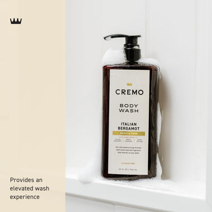 Cremo Rich-Lathering Italian Bergamot Body Wash for Men, 32 Fl Oz