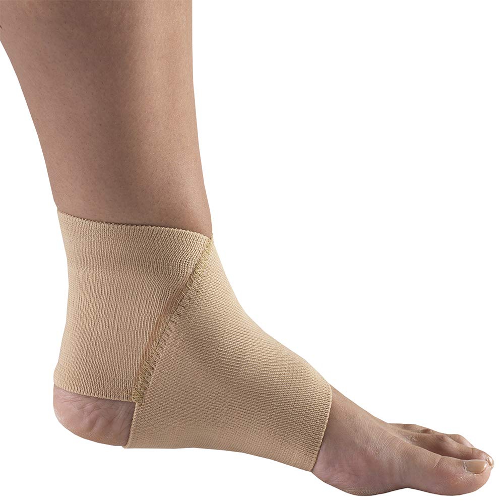 Champion Figure 8 Ankle Support, Light Elastic Compression Brace, Muscle Joint Recovery, Beige, Medium
