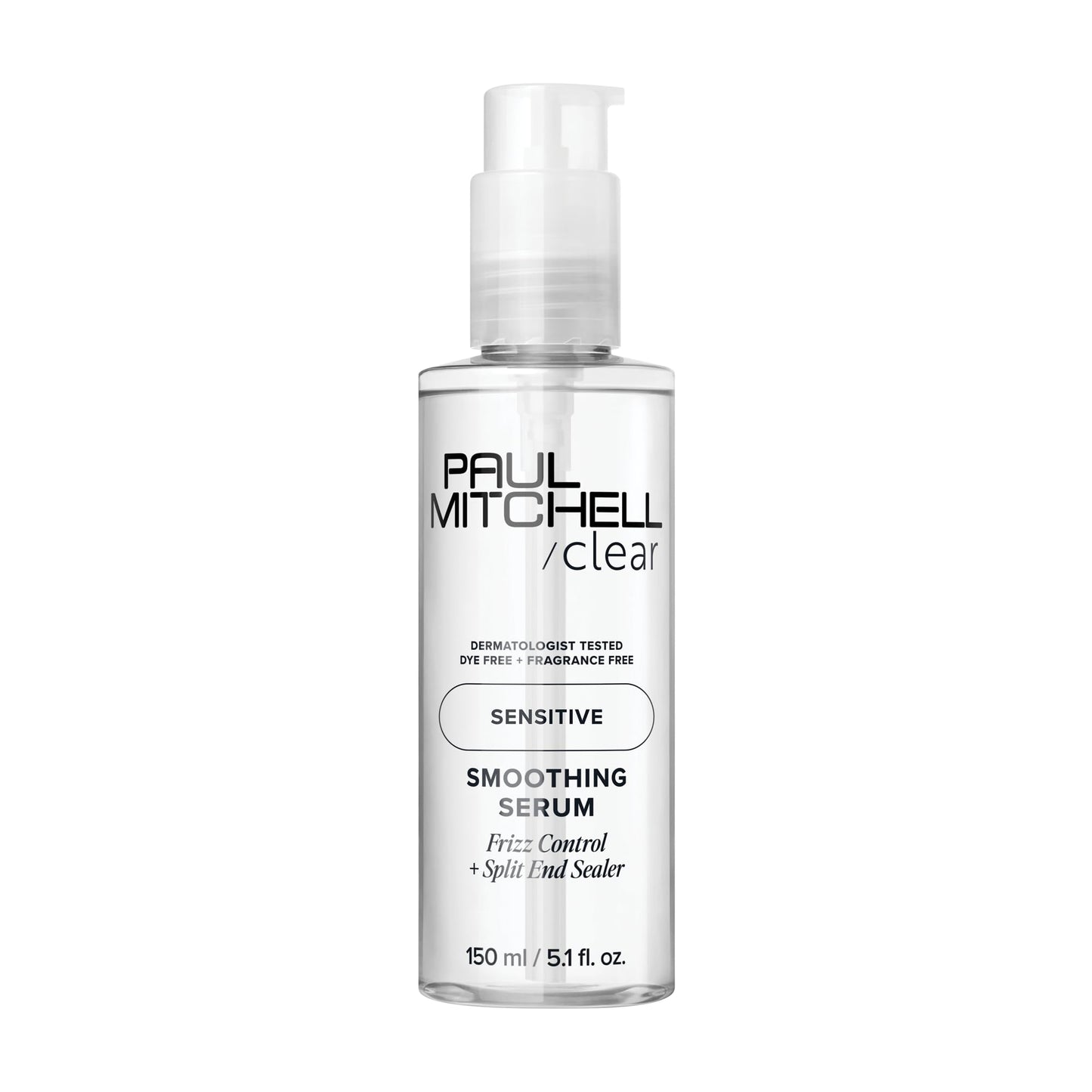 Paul Mitchell Clear Smoothing Serum, Blowout Primer, Fragrance Free, For Sensitive Scalp + Skin