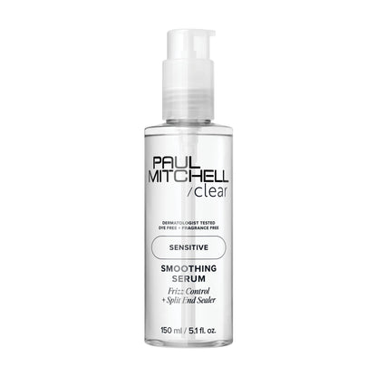 Paul Mitchell Clear Smoothing Serum, Blowout Primer, Fragrance Free, For Sensitive Scalp + Skin