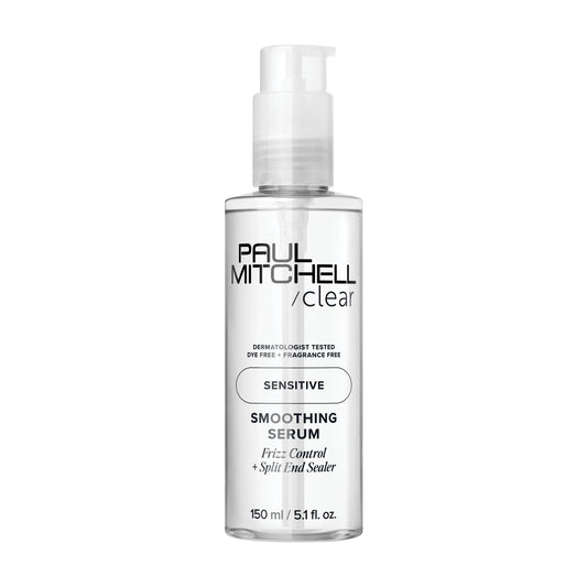 Paul Mitchell Clear Smoothing Serum, Blowout Primer, Fragrance Free, For Sensitive Scalp + Skin