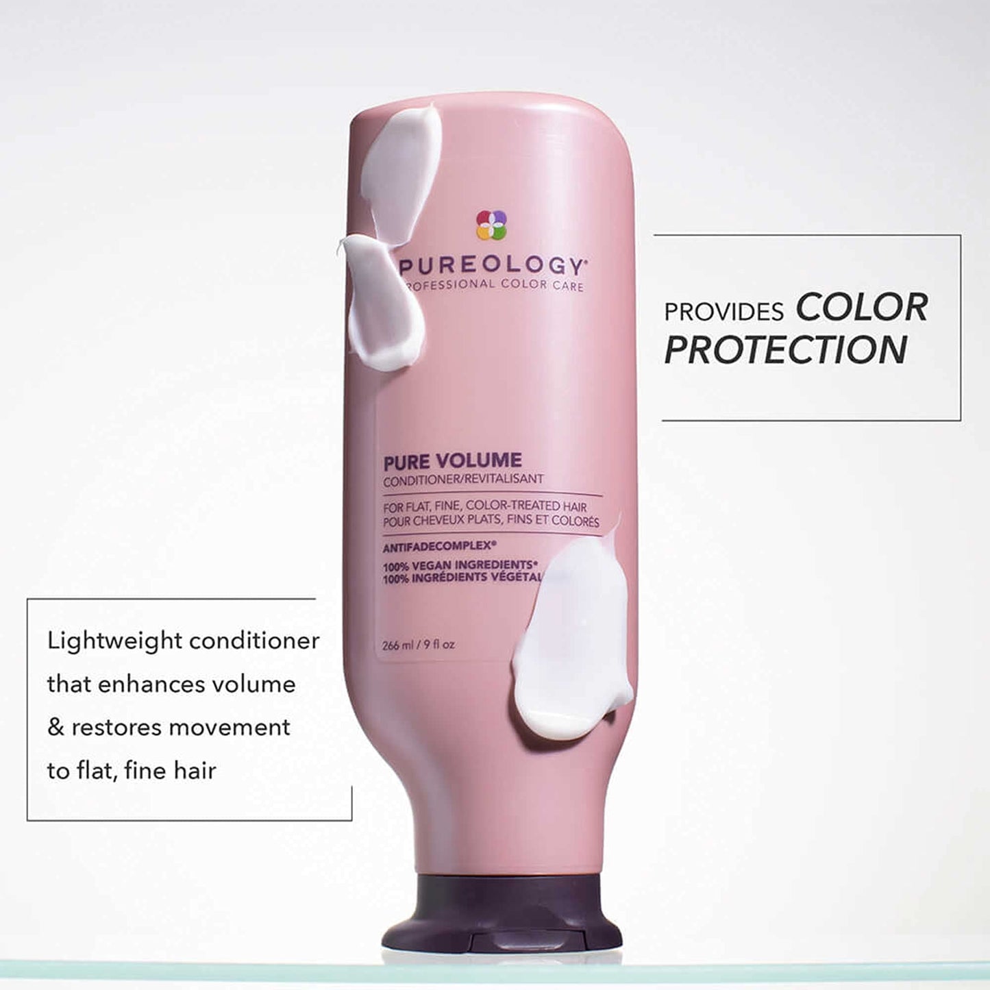 Pureology Pure Volume Conditioner - Enhances Volume and Movement, Lightweight Shampoo for Fine, Flat, Color Treated Hair