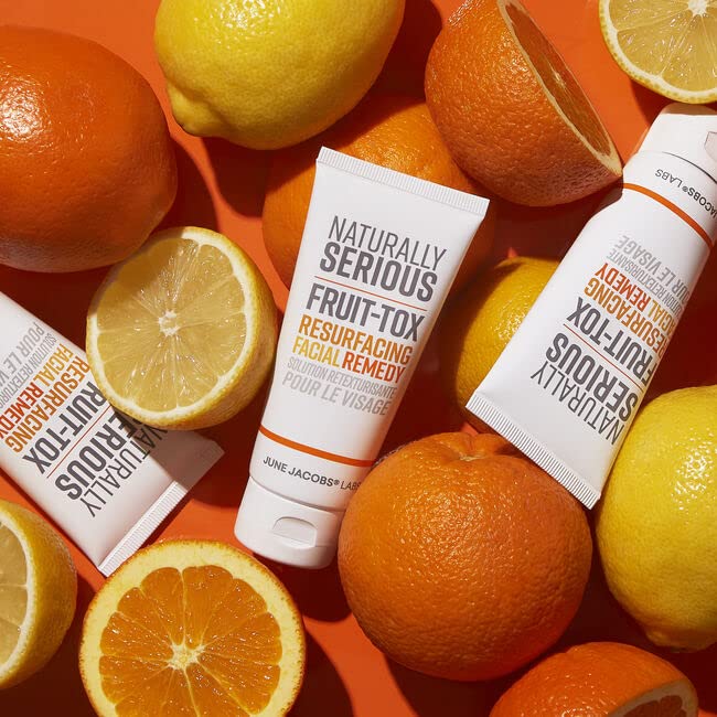 Naturally Serious | Fruit-Tox Natural Resurfacing Facial Remedy, Exfoliator, Brightening Treatment, Vegan Skincare, Cruelty-Free Skincare
