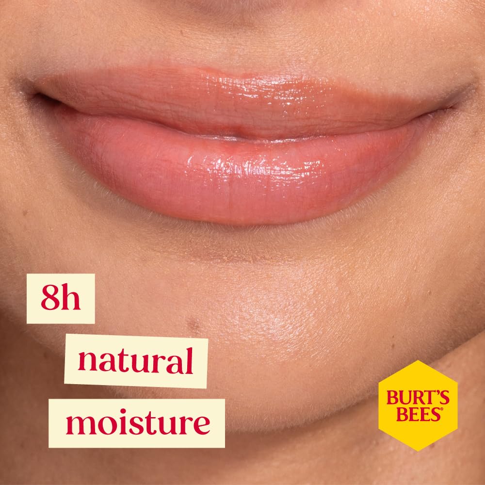 Burts Bees 100% Natural Origin Tinted Lip Balm, Zinnia with Shea Butter & Botanical Waxes - 1 Tube