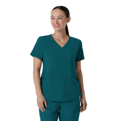 WonderWink Renew Women's V-Neck Scrub Top, Caribbean, M
