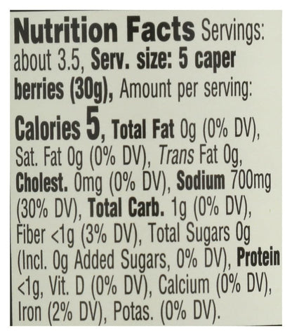 Whole Foods Market, Organic Caper Berries, 4 Ounce