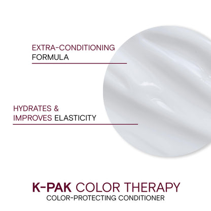Joico K-PAK Color Therapy Color-Protecting Conditioner | For Color-Treated Hair | Boost Shine | Improve Elasticity | Repair Breakage | Rebuild Damaged Hair | With Keratin & Argan Oil