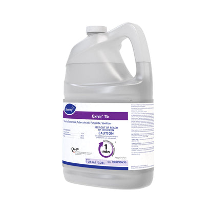 Oxivir Diversey 100898636 Tb One-Step Liquid Disinfectant Cleaner, Hospital Grade Accelerated Hydrogen Peroxide AHP, No Fragrance Added, Ready-to-Use, 1-Gallon
