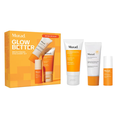 Murad Brighten Trial Kit – Vitamin C Skincare Set for Brighten & Even Tone - Travel-Friendly Kit for Radiant, Even-Toned Skin