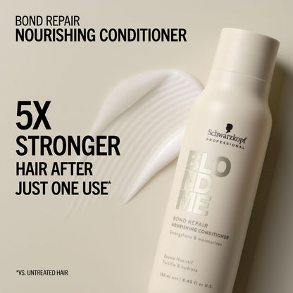 BlondMe Bond Repair Nourishing Conditioner for Blonde Hair | Adds Moisture and Softness | Lightweight, Nourishing & Detangles |For Blonde, Lightened, & Grey Hair