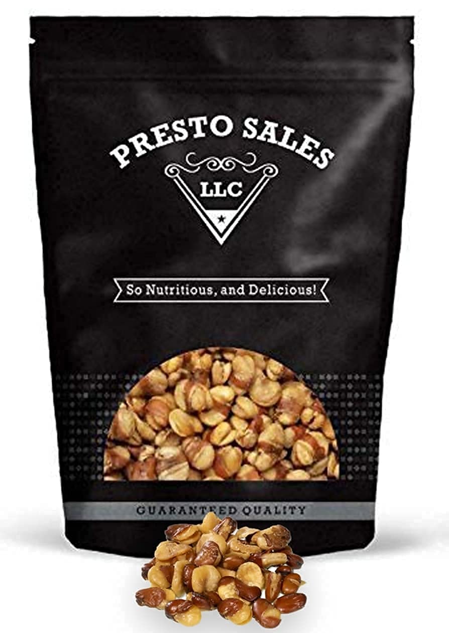 Fava / Broad Beans, Fried with salt, Roasted, Low Sugar, Low Fat, Must-Have, Super Snack, Lunchbox, On-The-Go, Packed in a 2 lbs. (32 oz.) Resealable Pouch Bag for Freshness by Presto Sales LLC