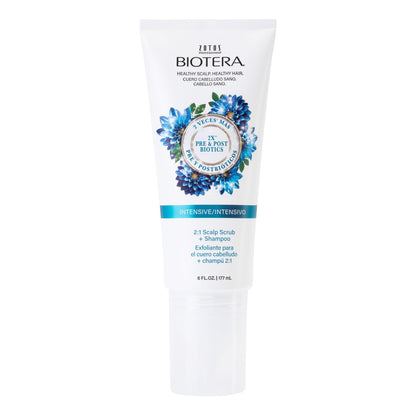 Biotera Intensives 2:1 Scalp Scrub + Shampoo | Vegan & Animal Test Free | Paraben & Sulfate Free | Color-Safe | 6 Fl Oz