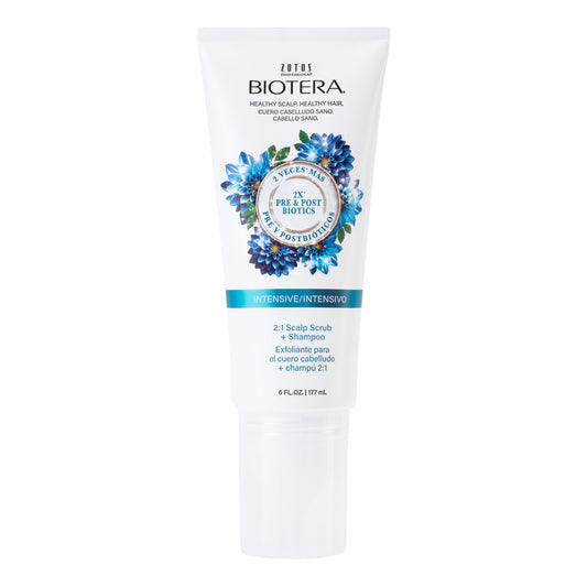 Biotera Intensives 2:1 Scalp Scrub + Shampoo | Vegan & Animal Test Free | Paraben & Sulfate Free | Color-Safe | 6 Fl Oz