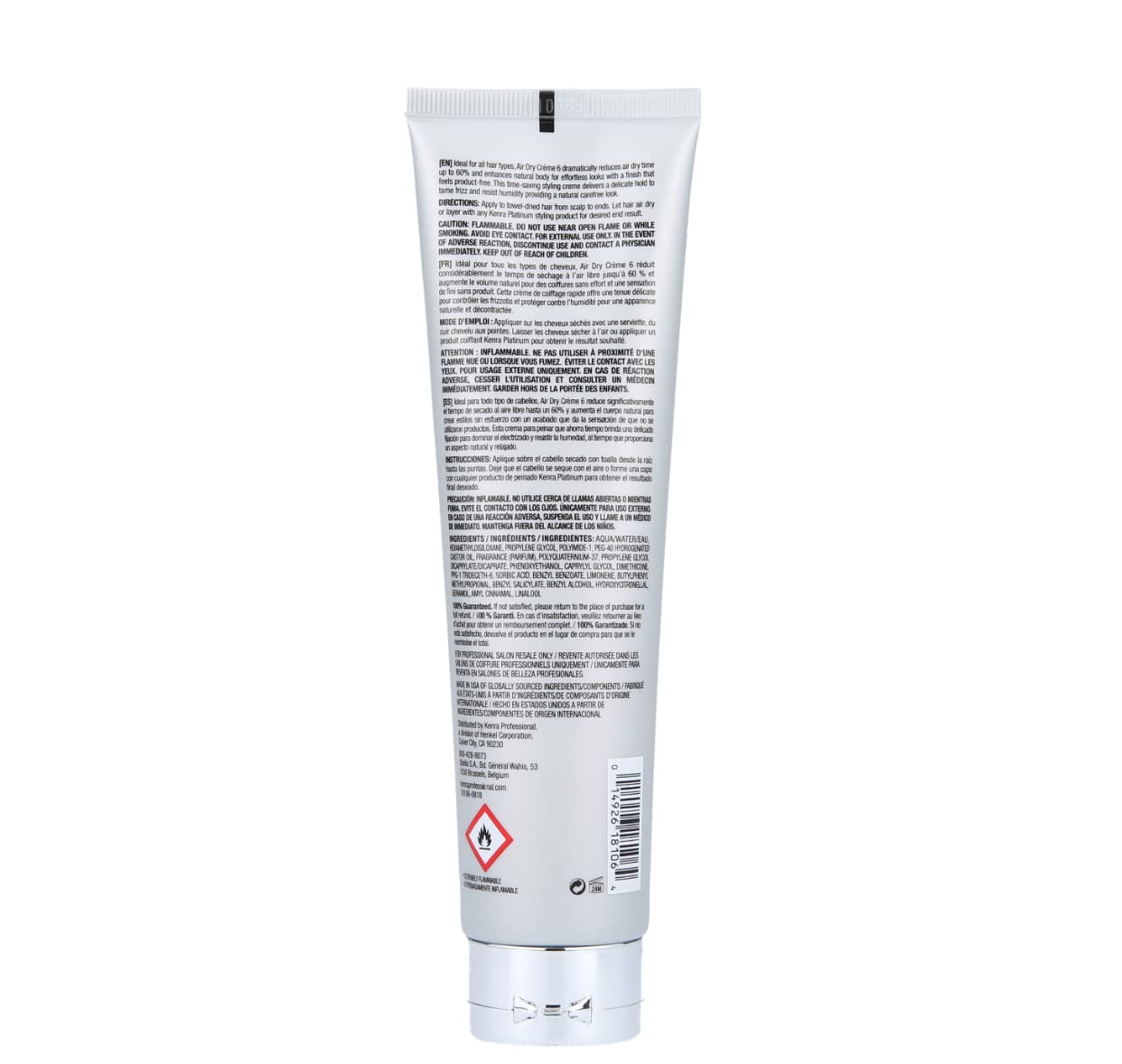 Kenra Platinum Air Dry Crème 6 | Time-Saving Air Styler | Enhances Natural Body | Tames Frizz With Delicate Hold | Natural, Product Free Finish | All Hair Types