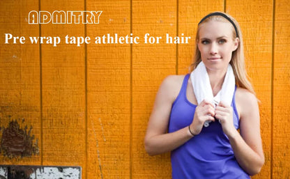Pre Wrap Tape Athletic,3 Rolls X 22 Yards Black Prewrap,Headbands for Hair,Foam Underwrap Sports Wrap