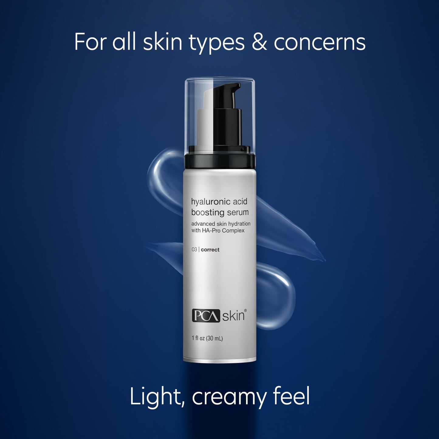 PCA SKIN Hyaluronic Acid Boosting Face Serum, Hyaluronic Acid Serum for Face Made with Niacinamide and Ceramides, Helps Reduce Fine Lines and Wrinkles and Delivers 24-Hour Moisturization, 1 oz Pump