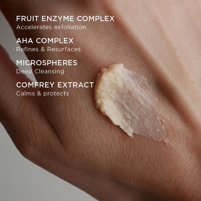 COLLEEN ROTHSCHILD Dual Enzyme Polish | Dual-Action Face Scrub | Resurface, Brighten and Soften | Made With AHAs and Fruit Enzymes (1.7 fl oz)