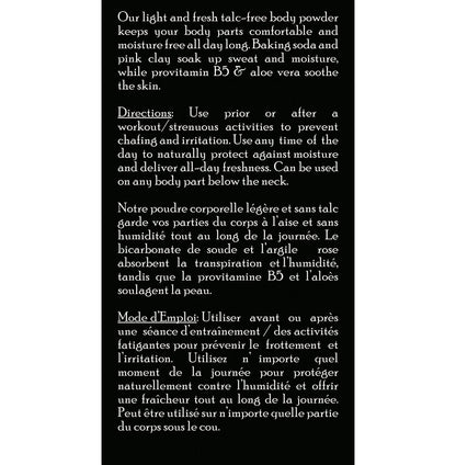 Brickell Men's Products Stay Fresh Body Powder for Men, Natural and Organic Talc-Free, Absorbs Sweat, Keeps Skin Dry, Scented, 5 oz