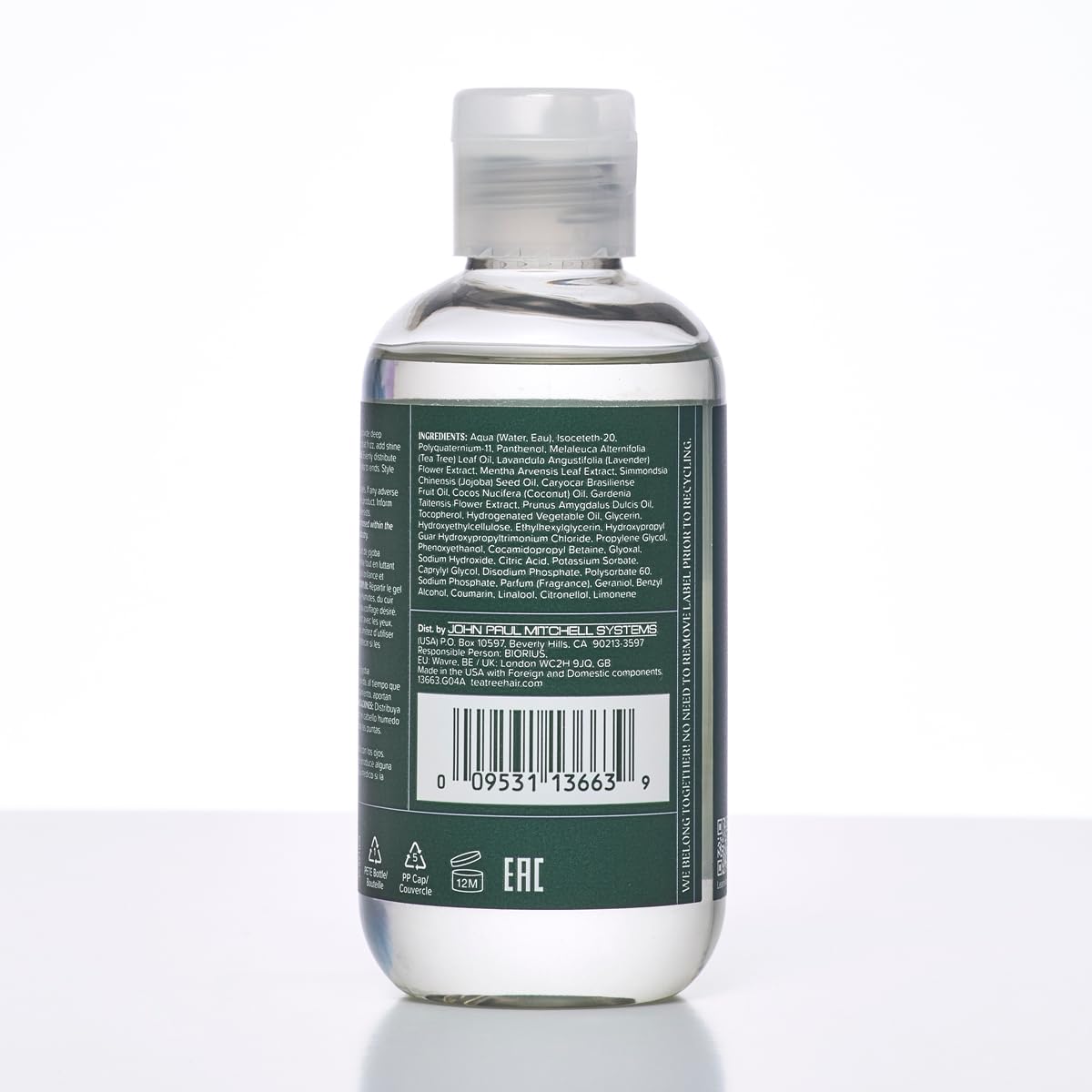 Tea Tree Lavender Mint Defining Gel, Lightweight Frizz Control, For Coarse, Curly + Dry Hair