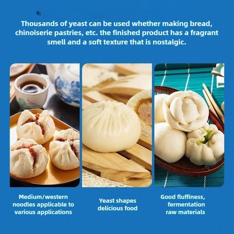 Instant active dry yeast, yeast powder fermentation powder household small package dry yeast, Mantou, steamed stuffed buns, bread and flour, (5g * 5 bags) 0.88oz即发活性干酵母馒头包子面包发面宝