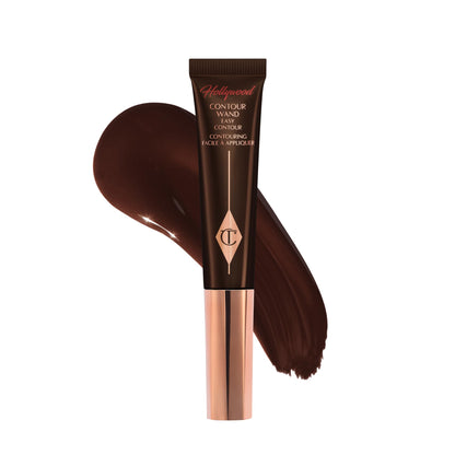 Charlotte Tilbury Hollywood Liquid Contour Wand - Easy-to-Use Contour Stick & Liquid Bronzer for Sculpting & Shaping - Leaves a Natural-Looking Sculpted Finish