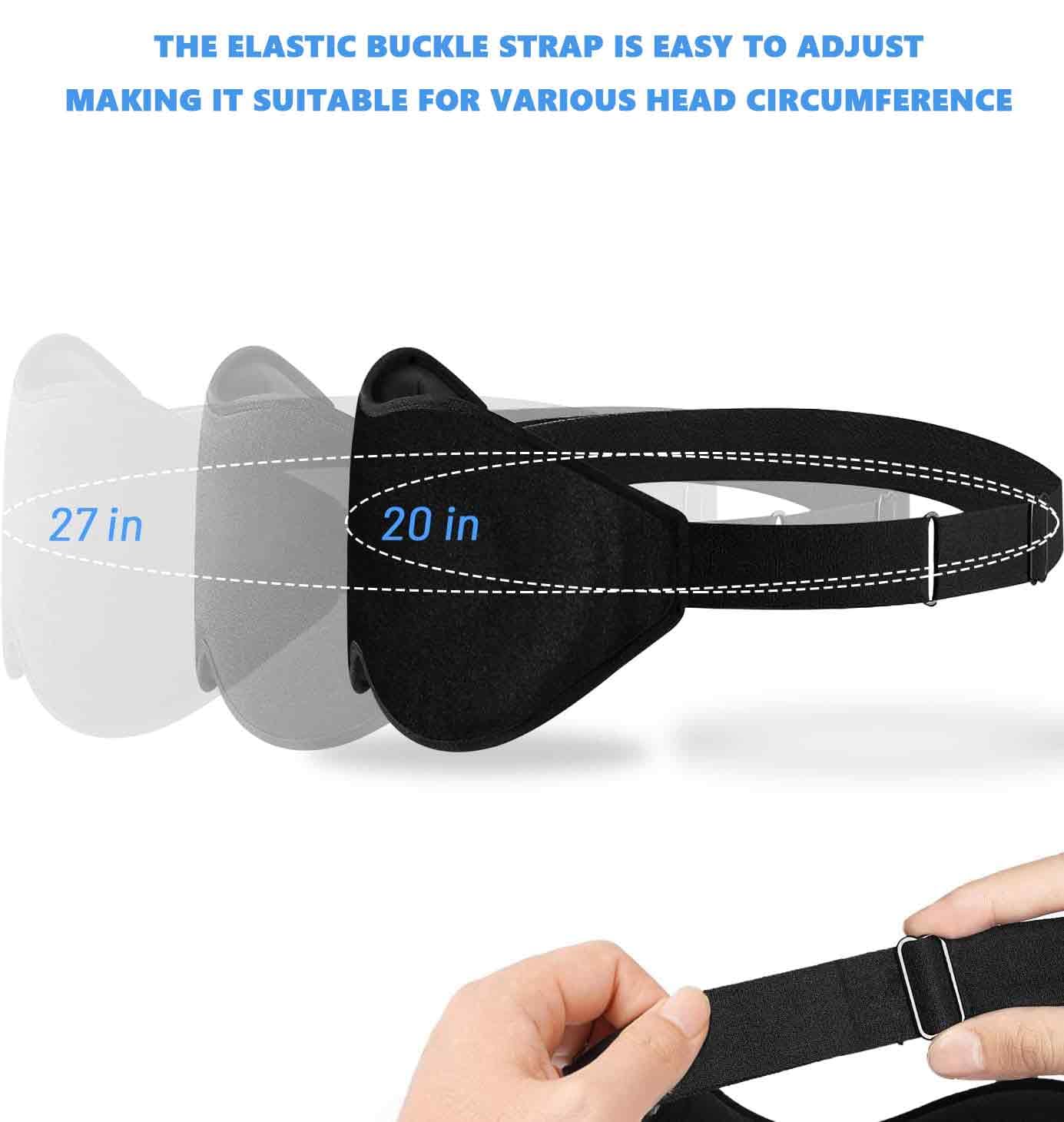 Sleep Eye Mask for Men Women, Lash Extensions 3D Sleeping Mask, Travel Blackout Night Blindfold Eye Shade Cover with Adjustable Strap (Black-3D)