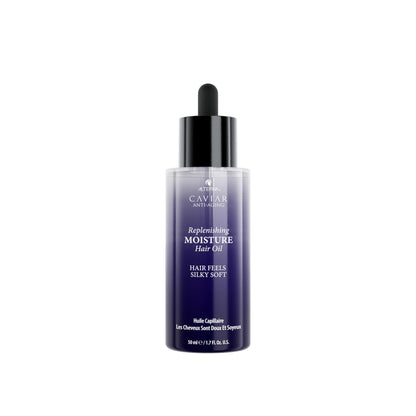 Alterna Haircare CAVIAR Anti-Aging Replenishing Moisture Hair Oil 1.7 oz | Lightweight, Revives and Nourishes Hair | Increased Shine and Softness | Heat Protectant and Frizz Control
