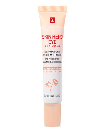 Erborian Skin Hero Eye Cream Perfector, De-Puffs, Hydrates & Blurs Appearance of Fine Lines & Wrinkes for Radiant, Smooth Skin, Korean Skincare